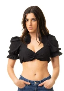 *Krüger* Zauberhafte Dirndlbluse Schwarz Gr 38 M Oktoberfest~Wasen~ Motto Top - Bild 1 von 9