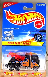 1997 Hot Wheels #540 Heat Fleet Series 4/4 RAMBLIN WRECKER Black w/SB Sp-Variant - Picture 1 of 5