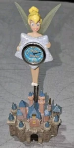 Vintage Disney Tinkerbell und Schloss Uhr Open Box - Bild 1 von 11