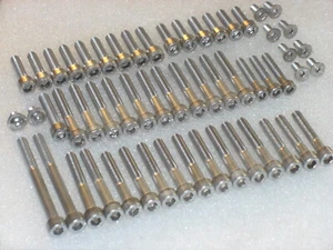 Copri motore Suzuki GSF400 Bandit acciaio inox 43pz kit bullone a brugola DIN912 A2 - Foto 1 di 6
