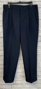 Nike Golf pants mens 33 x 31 Fit Dry 319686 Pleated Cuffed navy blue dress pants - Picture 1 of 10