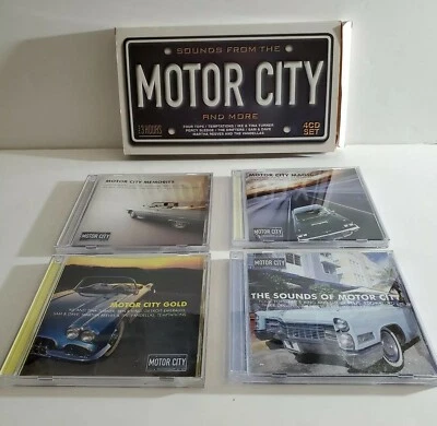 OPEN BOX Sounds From The Motor City and More 4 CD Set ©2004 New Sound ENGLAND - Image 1 of 4