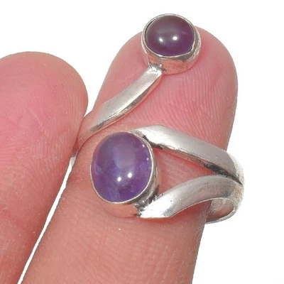 Purple Amethyst Gemstone 925 Sterling Silver Gemstone Jewelry Ring All Size" - Image 1 of 4