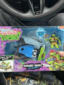 Assault Buggy w/ Leonardo Tales Of Teenage Mutant Ninja TurtlesTMNT NEW Rare - Picture 1 of 7