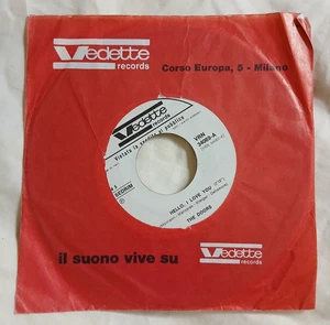 THE DOORS Hello, I Love You / ECLECTION Nevertheless ITALY Vedette 7" vinyl EX - Picture 1 of 2