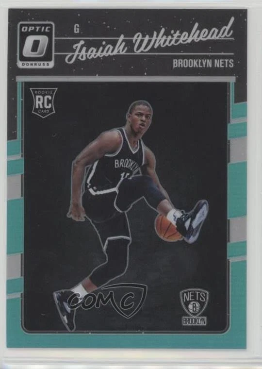 2016-17 Panini Donruss Optic Aqua Prizm /25 Isaiah Whitehead #184 Rookie RC - Image 1 of 2