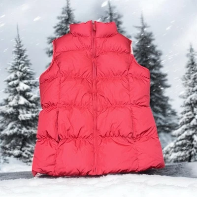 Chaleco Lands’ End Down Niñas Talla Mediana 10-12 Rosa Foto 1 de 4