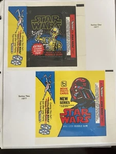 Star Wars Vintage Topps Wax Pack Wrappers Complete Run All 3 Trilogy Films 25+ - Picture 1 of 9