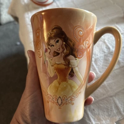 Disney Store Belle Yellow Tall Mug Coffee Cup Official Beauty & Beast Princess - Image 1 of 4