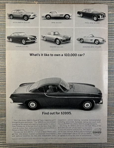 Volvo 1800 S Wie ist es, ein 10.000€ Auto zu besitzen? Druckanzeige 1964 Vintage - Bild 1 von 1