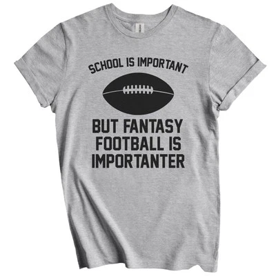 La scuola è importante ma il fantacalcio è importante maglietta divertente - Immagine 1 di 2