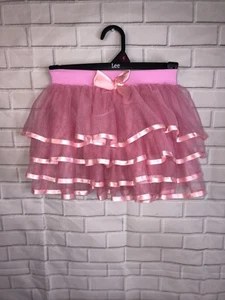 Ladies Girl Mesh Tutu Skirt Swing 4 Layered Tiered Casual Party Banquet Small - Picture 1 of 3