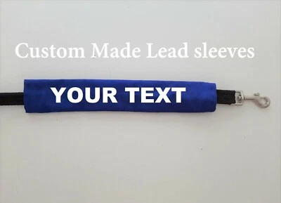 Custom Made Dog Leash Lead Sleeve Dogs YOUR TEXT In Training Friendly Do Not