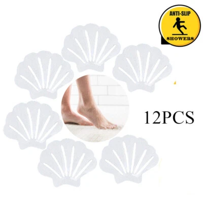 12 piezas pegatinas de ducha para bañera tiras de agarre antideslizantes banda de rodadura de piso de seguridad antideslizante Foto 1 de 4