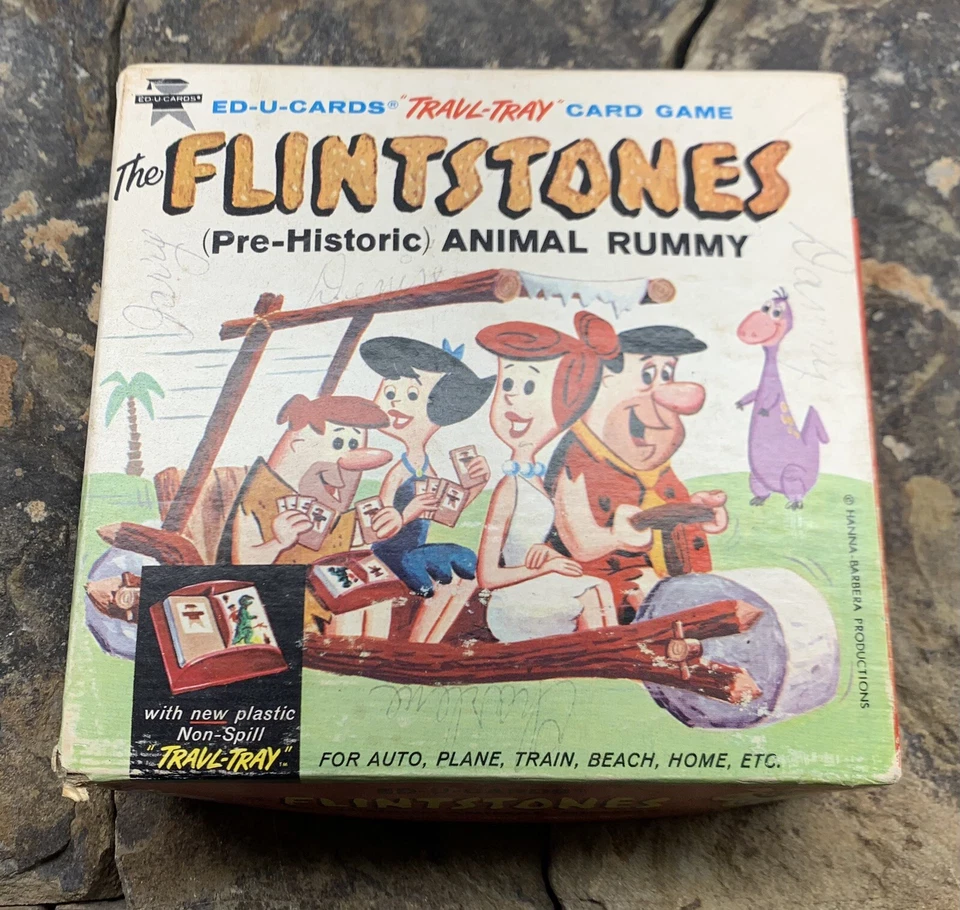 Juego Rummy Animal Prehistórico Picapiedra Vintage. Usado Foto 1 de 4