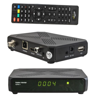 Golden Interstar ALPHA X Digital Full HD DVB-S2x H.265 Multistream Receiver IPTV - Bild 1 von 4