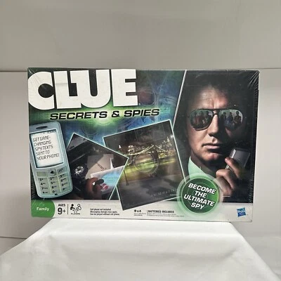Clue: Secrets & Spies Detective Board Game New Factory Sealed Hasbro/EA - Image 1 of 4