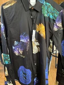 Paul Smith Geode Button Ip Shirt Large Made in Italy