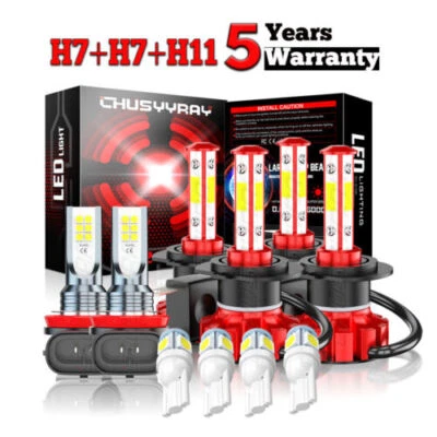 Para BMW 320i 2013-2017 - 6X Faros LED Bombillas Luz Alta Baja + Luces Antiniebla Foto 1 de 4