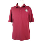 Columbia Golf FSU Florida State Seminoles polo shirt men's XL extra large maroon