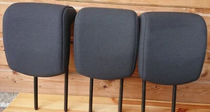 3 appuie-tête banquette siege arriere noir Renault Clio 3 avec 6 Guides - Imagen 1 de 2