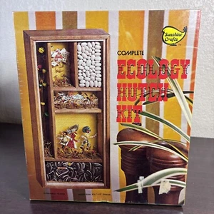 Vintage 1973 Sunshine Crafts Complete Ecology Hutch Kit - Schooldays 70-0303 - Picture 1 of 13