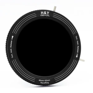 H&Y Filters RevoRing Variable ND3-ND1000 & Circular Polarizer Filter (46-62mm) - Picture 1 of 9