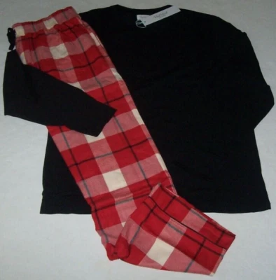 NUEVO CON ETIQUETAS BedHead Negro/Rojo COUNTRY CUADROS Franela Pantalones/Tejido Top Pijama Conjunto HOMBRE L Foto 1 de 4