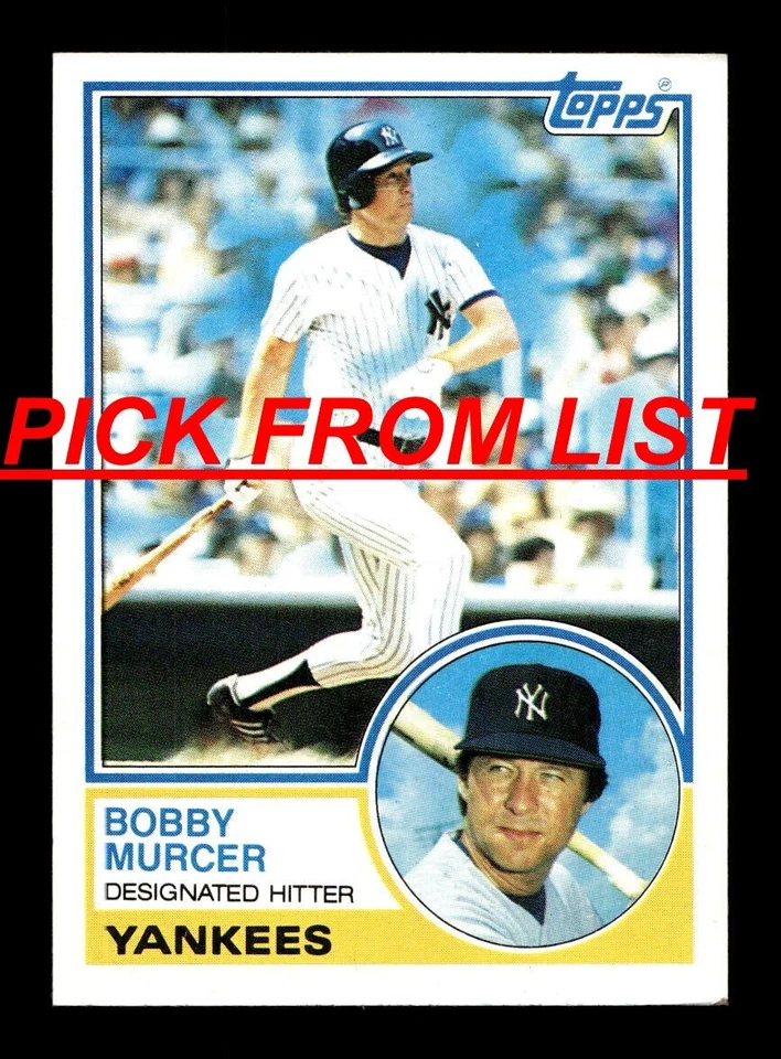 1983 Topps 532-792 EX-MT/NM Pick From List All PICTURED - Image 1 of 1
