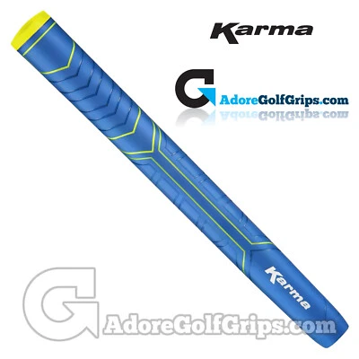Karma Big Softy Jumbo Pistol Putter Grip - Blue / Yellow + FREE Tape - Image 1 of 2