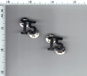 NYPD-BLUE Fernsehshow - NYC 15. Bezirk Silberkragen Messing Set (1993-95) - Bild 1 von 1