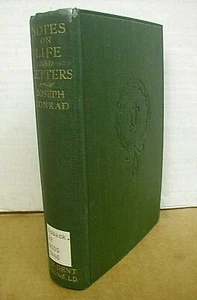 Notes on Life & Letters by Joseph Conrad 1921 Hardcover First Edition - Imagen 1 de 6