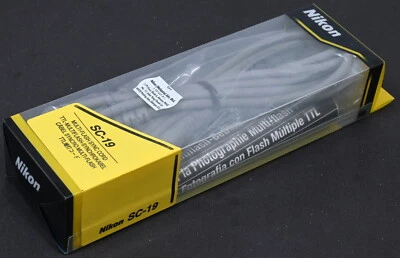 Nikon SC-19 TTL Multi-Flash Sync Cord with Original Box Instructions Mint in Box - Image 1 of 4