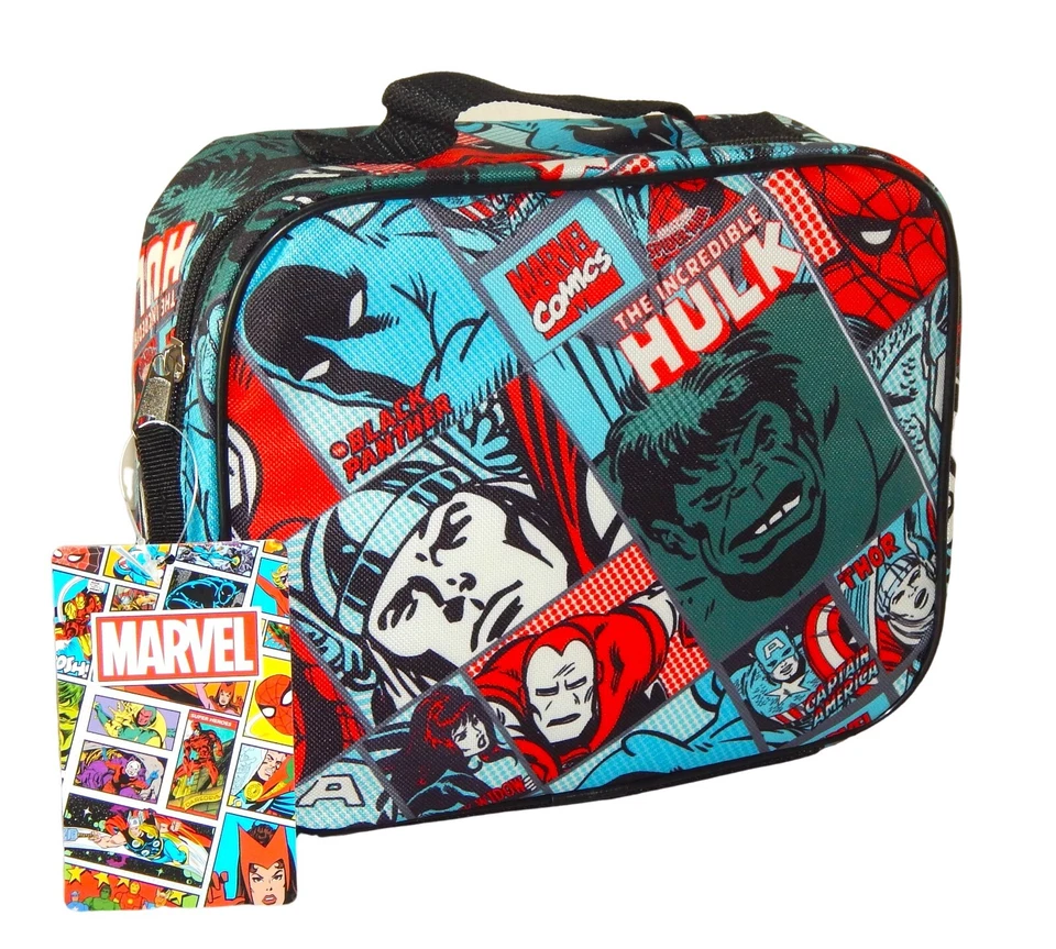MARVEL AVENGERS HULK THOR Boys Insulated Retro Lunch Box BPA-Free Tote NWT  $20 - Image 1 of 1