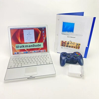 Apple 12" PowerBook G4 1.33GHz 256GB SSD 1.25GB RAM | OS X - WIN 98 iMac Vintage Foto 1 de 4