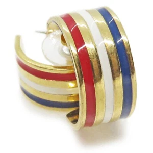 Pendientes Semi-Aro Patrióticos Cuatro de Julio EE. UU. Rojo, Blanco y Azul - Imagen 1 de 14