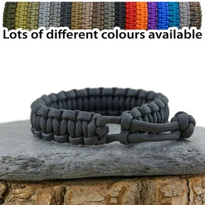 Paracord Survival Bracelet - Mad Max Style - Adjustable - Various Colours UK - Picture 1 of 39