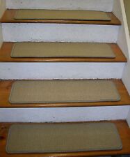 13 = STEP  9" X 30"  Tufted Wool Carpet Stair Treads Stair Case .