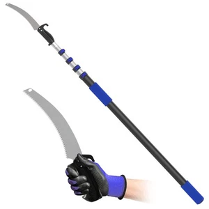 26FT Reach Pole Saws for Tree Trimming, Manual Pruning Pole Saw with 5-20FT T... - Picture 1 of 7