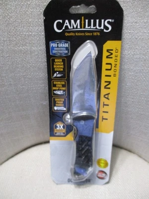 Camillus Titanium Bonded Dominator Folding Knife 19396 Pro Grade - Image 1 of 4