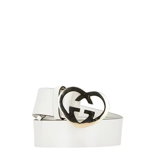 GUCCI Heart Interlocking G Buckle Belt size: 80/32 245856 Women 【Used】 - Picture 1 of 7