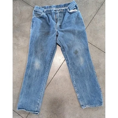 Pantalones de mezclilla azules ignífugos Bulwark para hombre - talla 28x30 Foto 1 de 4