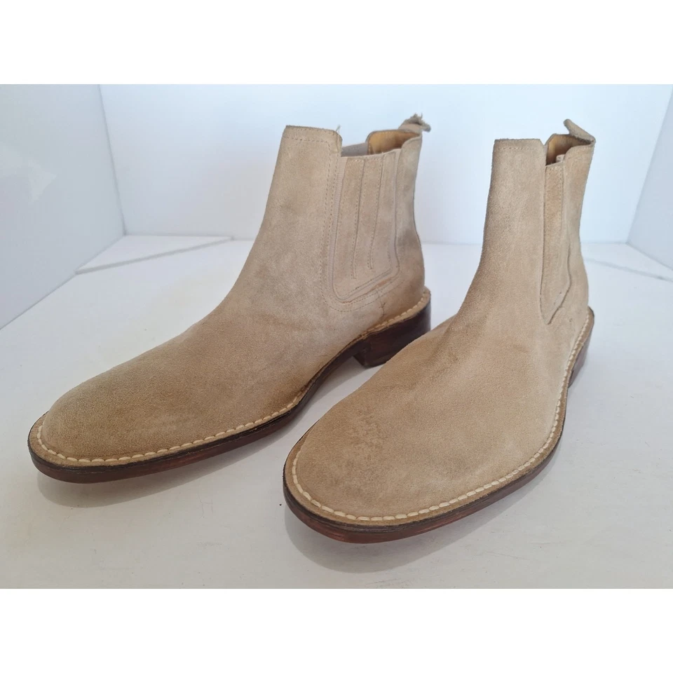 Botas Chelsea Cole Haan de Gamuza Tostada para Hombres 9M Suela de Cuero Clásicas al Tobillo Foto 1 de 4