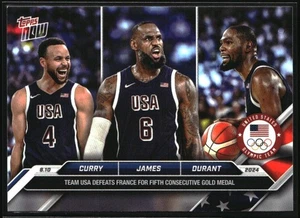 2024 Topps Now #26 Olympic Games LeBron / Curry / Durant - Picture 1 of 2
