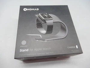 Nomad SOLID ALUMINUM Stand Charger for APPLE WATCH Space Gray in original box - Photo 1 sur 5