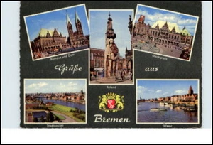 BREMEN Hansestadt Mehrbildkarte 5 Ansichten / Foto alte Postkarte - Picture 1 of 1