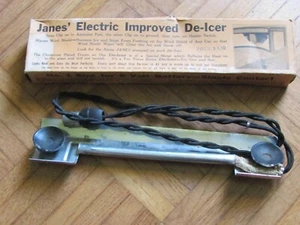 NOS 1930 CAR WINDSHIELD ELECTRIC DE-ICE BOX JOHN JANES McDONOUGH COUNTY ILLINOIS - Picture 1 of 12