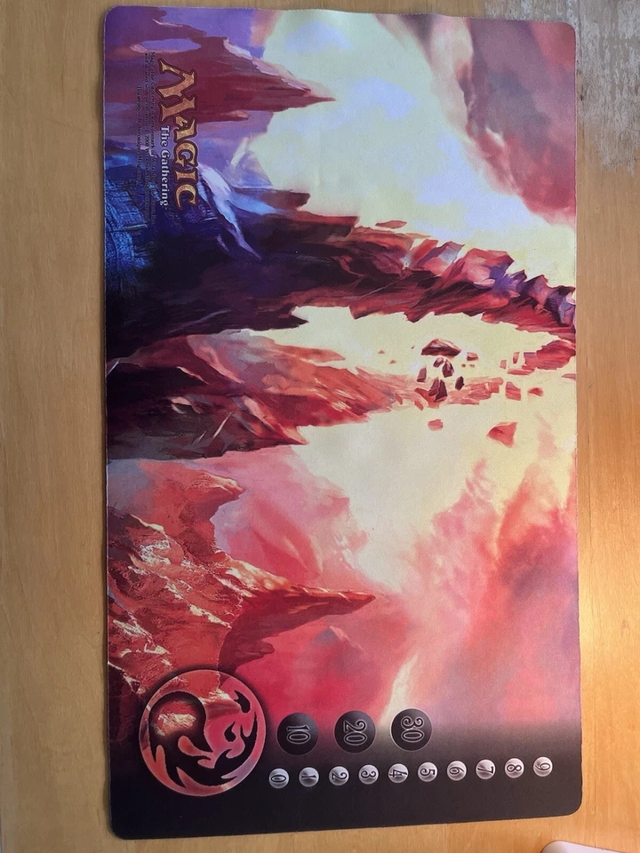 MTG (1-Player Mat) - Red, With Life Counters 2008 - Image 1 of 1