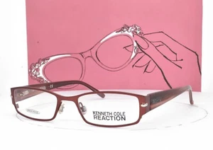 Kenneth Cole Reaction Eyeglasses Burgundy Spring hinge 52-18-140 0748 070 - Picture 1 of 5