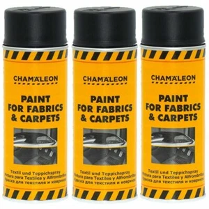 Teppich-Farbspray 3 x 400ml Teppich Cabriolet Farbe Schwarz Fußmatten Chamäleon - Bild 1 von 5